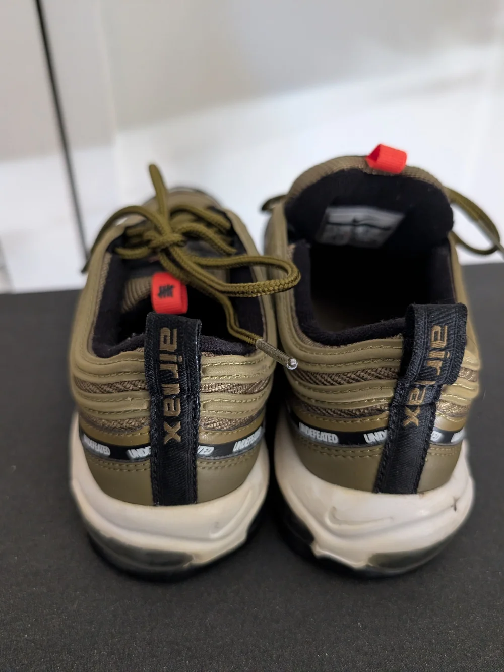 Nike Olive Green Black Undefeated Air Max 97 Size 5.5y